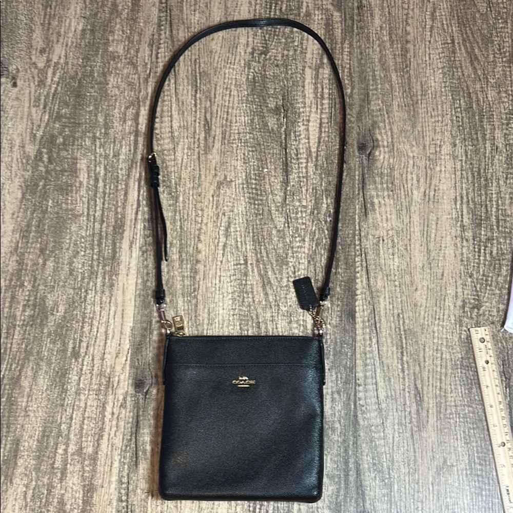 NWOT Coach Black Leather Shoulder Bag